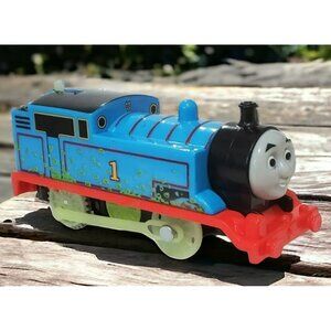 Thomas The Train Glow in Dark Speed Sparks Tank Engine Motorized Blue Red Toy